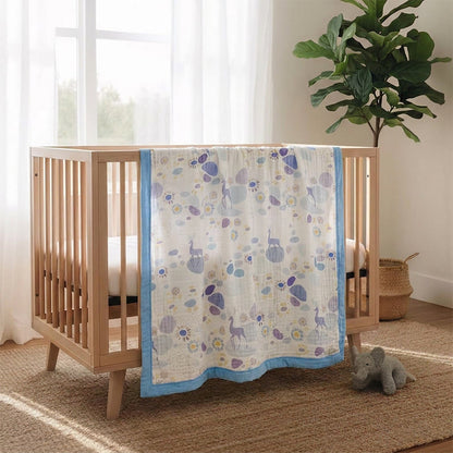 Pastel Bloom Cotton Gauze Blanket - image 2