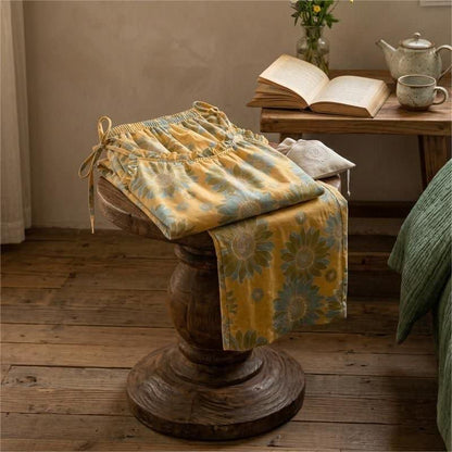 Loungewear-Set mit Sonnenblumenblüten-Trägern - image 4