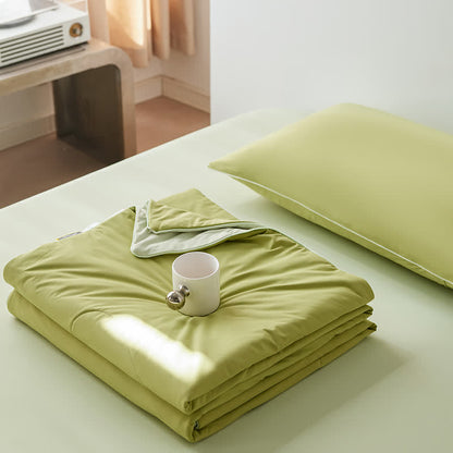 Nordic Cooling Lightweight Summer Blanketer - Grün - 79" × 91" - image 0