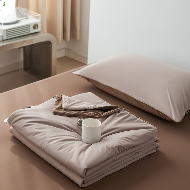Nordic Cooling Lightweight Summer Blanketer - Kaffeebeige - 79" × 91" - image 36