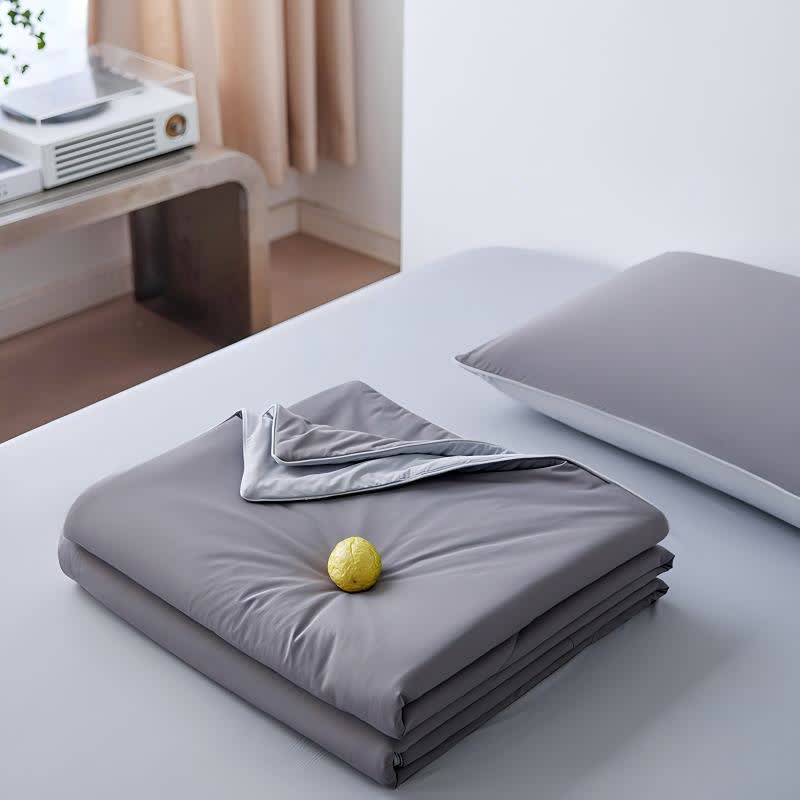 Nordic Cooling Lightweight Summer Blanketer - Grau - 79" × 91" - image 24
