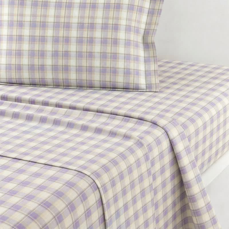 Pastellkariertes Bettwäscheset für Einzelbett XL - image 10