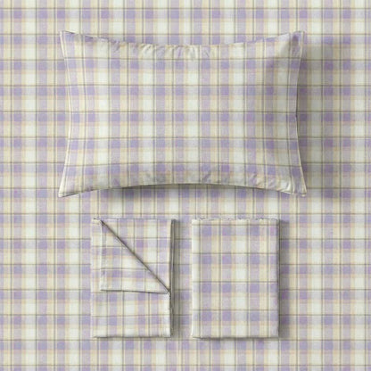 Pastellkariertes Bettwäscheset für Einzelbett XL - image 8