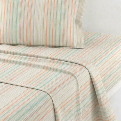 Minimalistisches Bettwäscheset im Pastell-Nadelstreifen-Stil für Studentenwohnheime - image 5