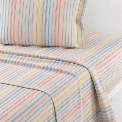 Minimalistisches Bettwäscheset im Pastell-Nadelstreifen-Stil für Studentenwohnheime - image 11