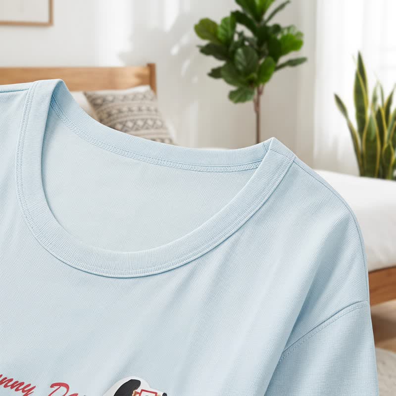 Loungewear-Set aus Baumwolle mit niedlichem Hundemotiv - image 6