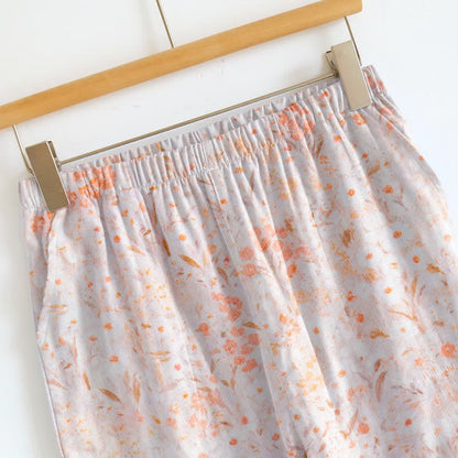 Loungewear-Set mit zartem Blumenmuster und Trägern - image 4
