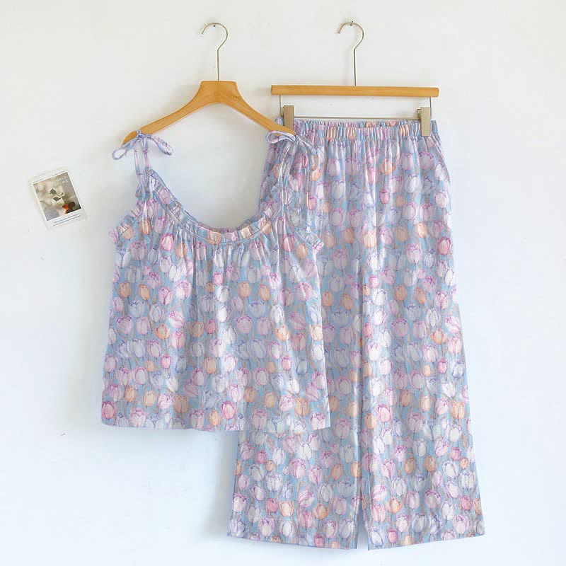 Lounge-Set mit Tulpen-Trägern - Blau - XL - image 0