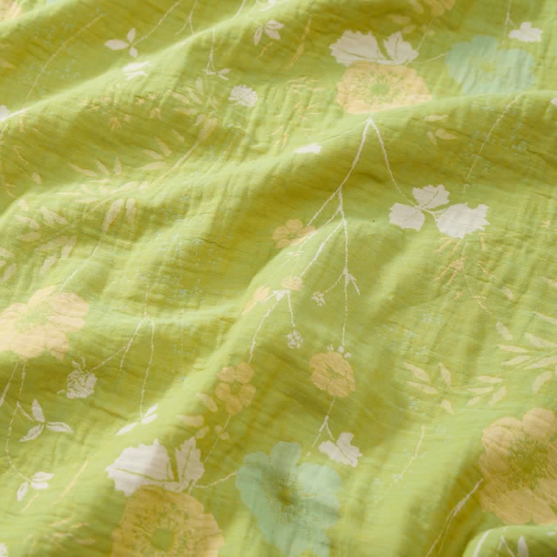 Loungewear mit Spaghettiträgern und kleinem Blumenmuster - image 3