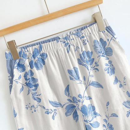 Loungewear mit botanischem Blumenmuster und Spaghettiträgern - image 6