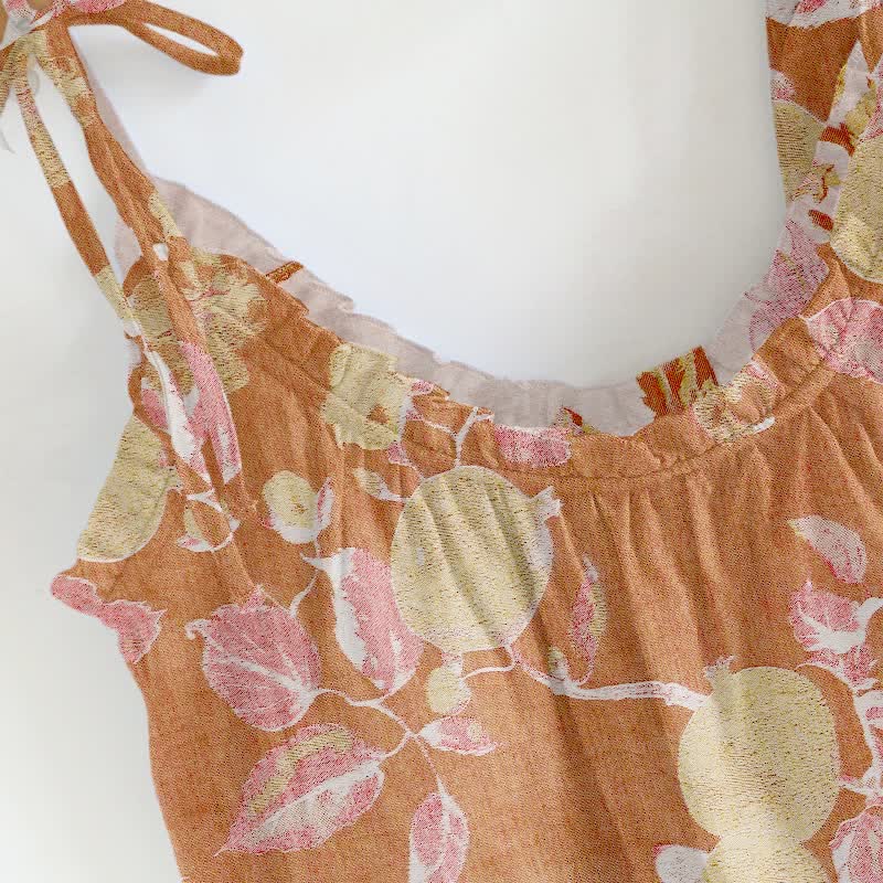 Loungewear mit rosafarbenem Blumenmuster und Spaghettiträgern - image 5
