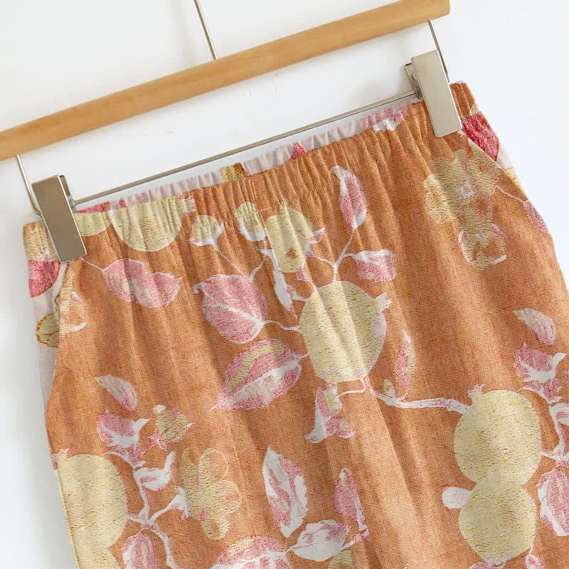 Loungewear mit rosafarbenem Blumenmuster und Spaghettiträgern - image 6