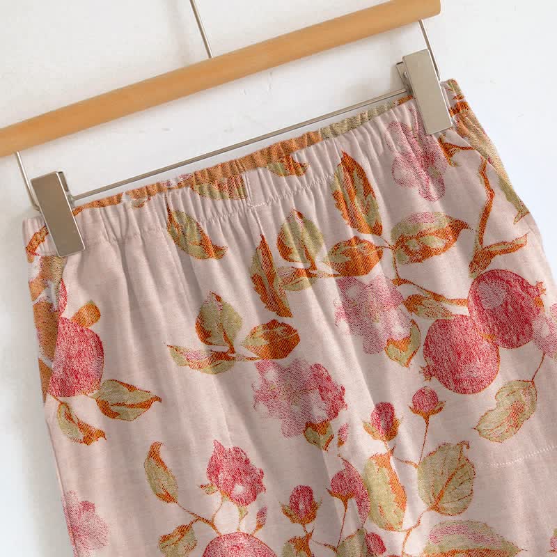Loungewear mit rosafarbenem Blumenmuster und Spaghettiträgern - image 2