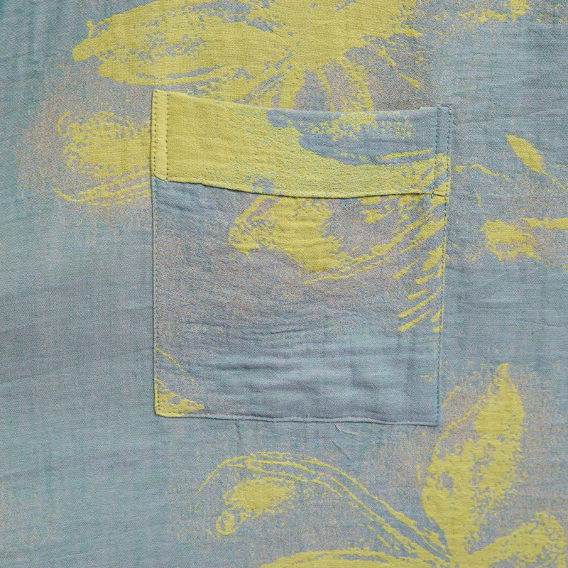 Kimono-Bademantel aus doppellagigem Baumwollgewebe mit Blumenmuster im Boho-Stil - image 5