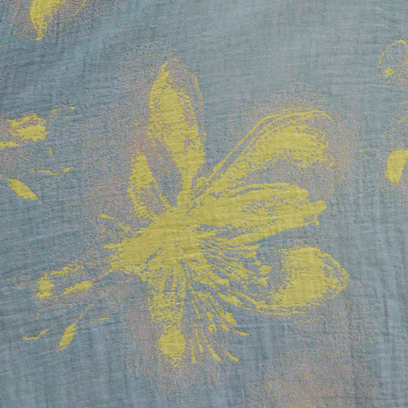 Kimono-Bademantel aus doppellagigem Baumwollgewebe mit Blumenmuster im Boho-Stil - image 6
