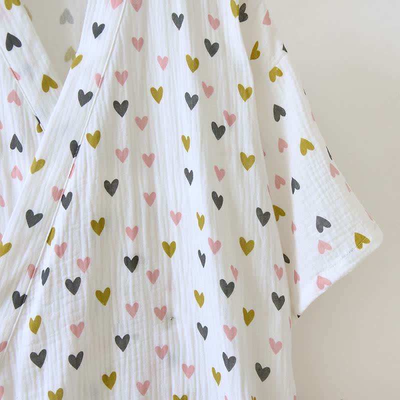Kimono-Nachthemd aus doppellagigem Baumwollmusselin - image 3