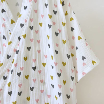 Kimono-Nachthemd aus doppellagigem Baumwollmusselin - image 3