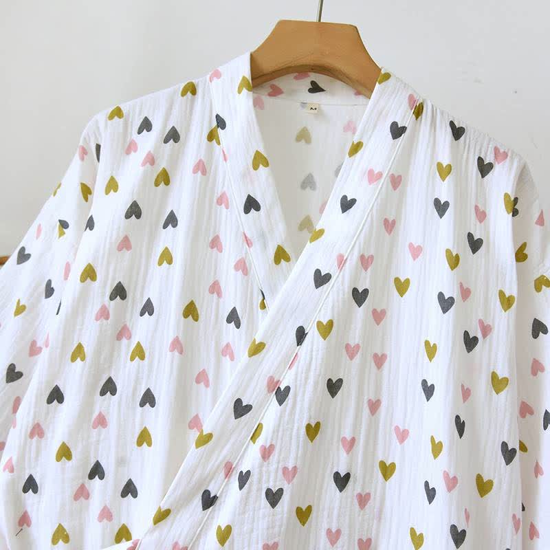 Kimono-Nachthemd aus doppellagigem Baumwollmusselin - image 2