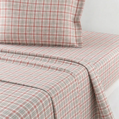 Rosa kariertes Bettwäscheset für Einzelbett XL ( Schlafsaal) - image 4