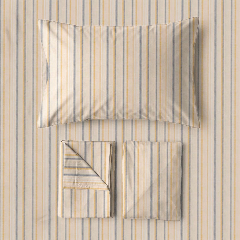 Neutral gestreiftes Twin XL Schlafsaal-Bettwäscheset - image 5