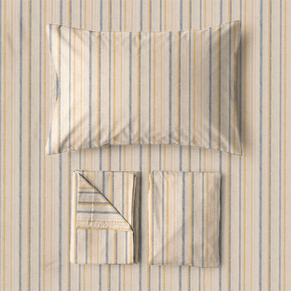 Neutral gestreiftes Twin XL Schlafsaal-Bettwäscheset - image 5