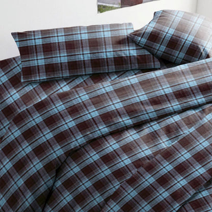 Klassisches kariertes Bettwäscheset für Einzelbett XL im Studentenwohnheim - image 2