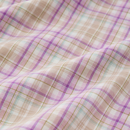Weiches lila kariertes Twin XL Schlafsaal-Bettwäscheset - image 6