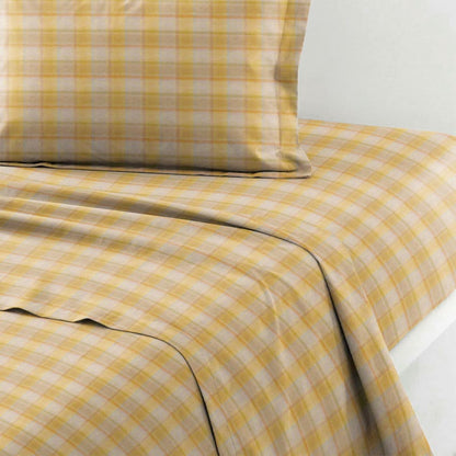 Pastellfarbenes Vichy-Karo-Bettwäscheset (Einzelbett XL) - image 10