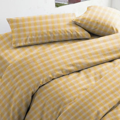 Pastellfarbenes Vichy-Karo-Bettwäscheset (Einzelbett XL) - image 9