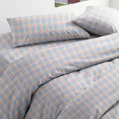 Pastellfarbenes Vichy-Karo-Bettwäscheset (Einzelbett XL) - image 3