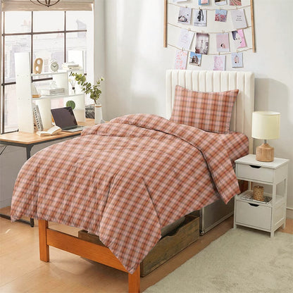 Bettwäsche-Set im Cottage-Karo-Design, Einzelbett XL, für Studentenwohnheim - image 2
