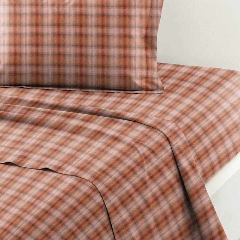 Bettwäsche-Set im Cottage-Karo-Design, Einzelbett XL, für Studentenwohnheim - image 4