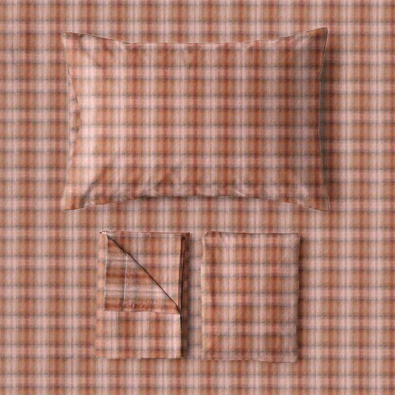 Bettwäsche-Set im Cottage-Karo-Design, Einzelbett XL, für Studentenwohnheim - image 5