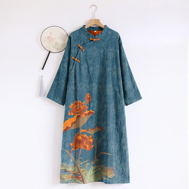 Vintage Lotus Baumwoll-Doppelgaze-Nachthemd - XL - image 0