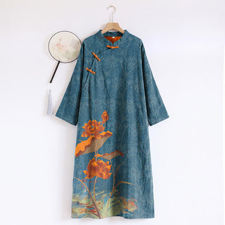 Vintage Lotus Baumwoll-Doppelgaze-Nachthemd - XL - image 0