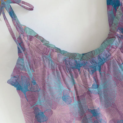 Traumhaftes Loungewear-Set mit Ginkgoblatt-Cami-Kleidung - image 2