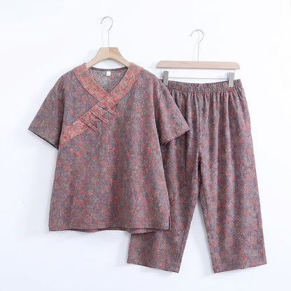 Plus Size Blumenmuster Caprihosen Loungewear - image 21