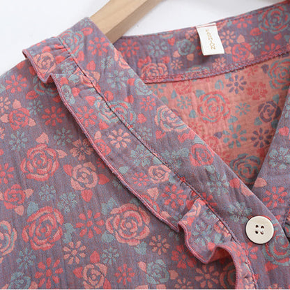 Loungewear-Set in Übergröße mit Rüschenbesatz, kurze Caprihose - image 12