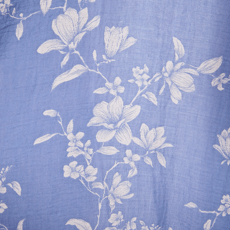 Eleganter Kimono-Bademantel aus doppellagigem Baumwollgewebe mit Blumenmuster - image 5