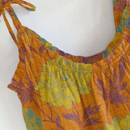 Retro-Pfingstrosen-Baumwoll-Cami-Loungewear-Set - image 3