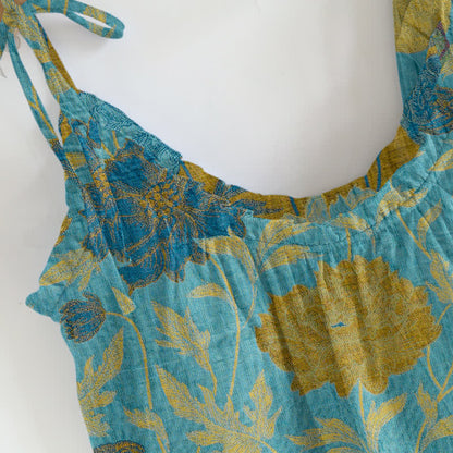 Retro-Pfingstrosen-Baumwoll-Cami-Loungewear-Set - image 10