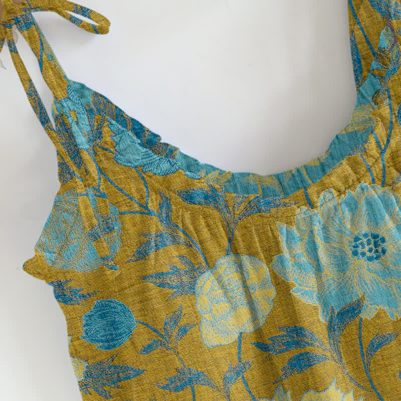 Retro-Pfingstrosen-Baumwoll-Cami-Loungewear-Set - image 14
