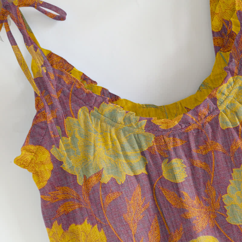 Retro-Pfingstrosen-Baumwoll-Cami-Loungewear-Set - image 22
