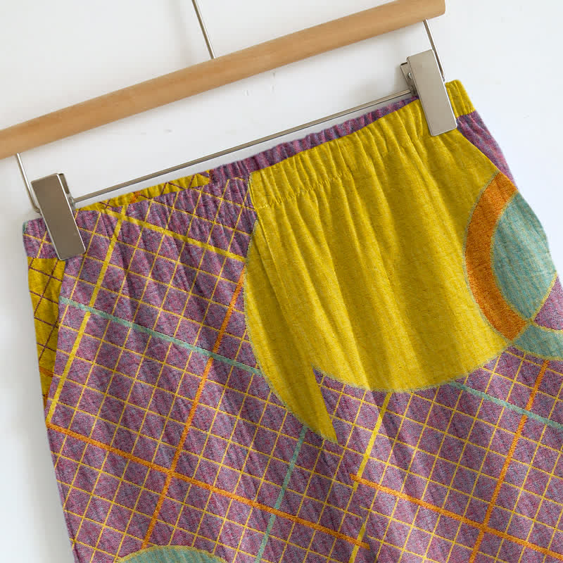 Pyjama-Set mit abstraktem Kreis-Camisole - image 3