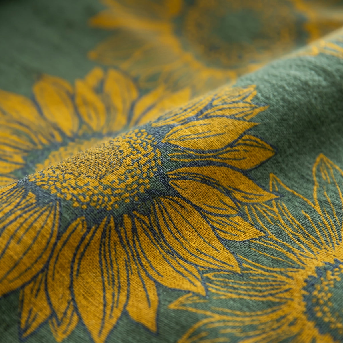 Vintage Sonnenblumen-Bettwäsche-Set aus Baumwollgaze - image 26