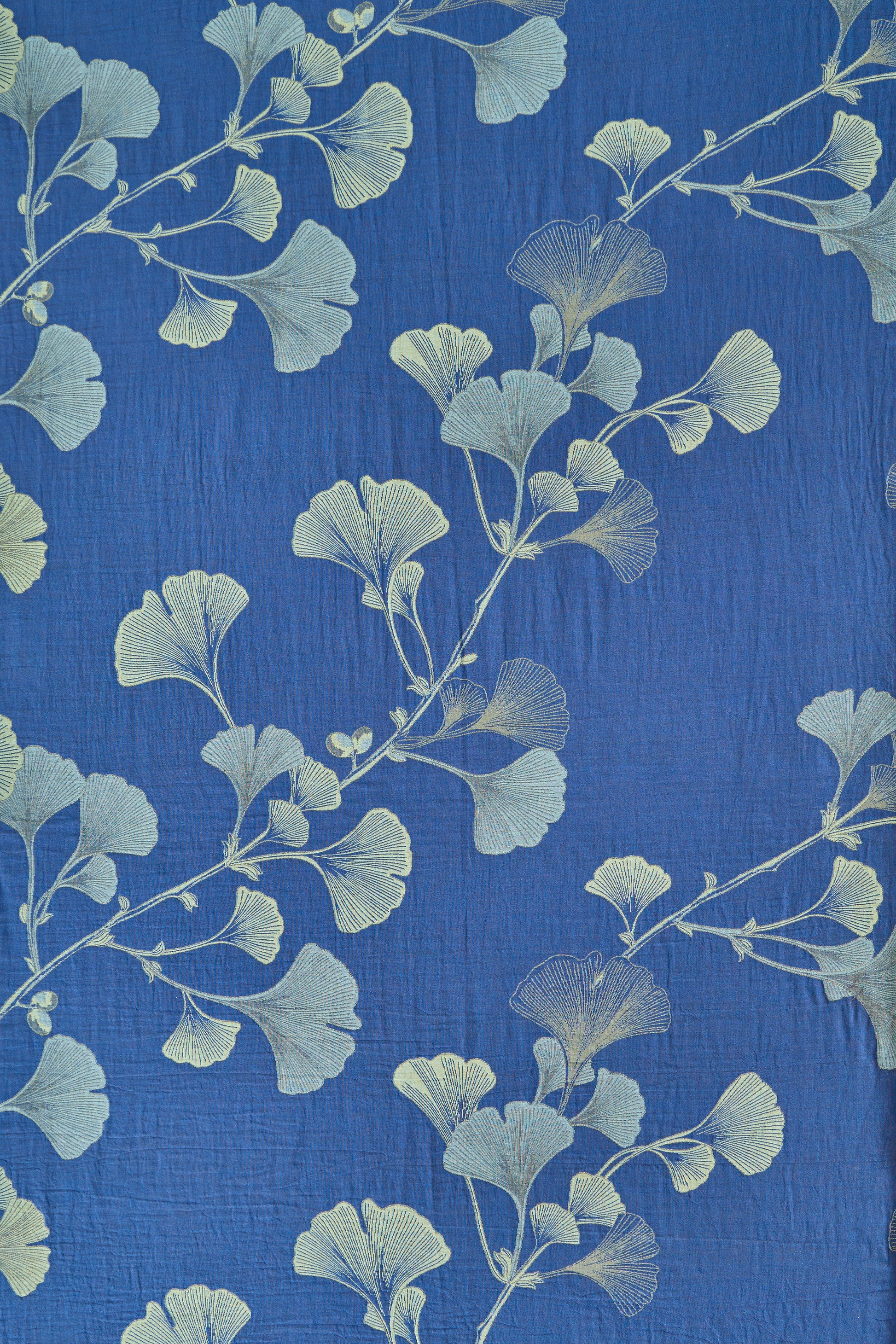 Vintage Ginkgoblatt Baumwoll-Bettwäscheset - image 6