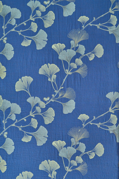 Vintage Ginkgoblatt Baumwoll-Bettwäscheset - image 6