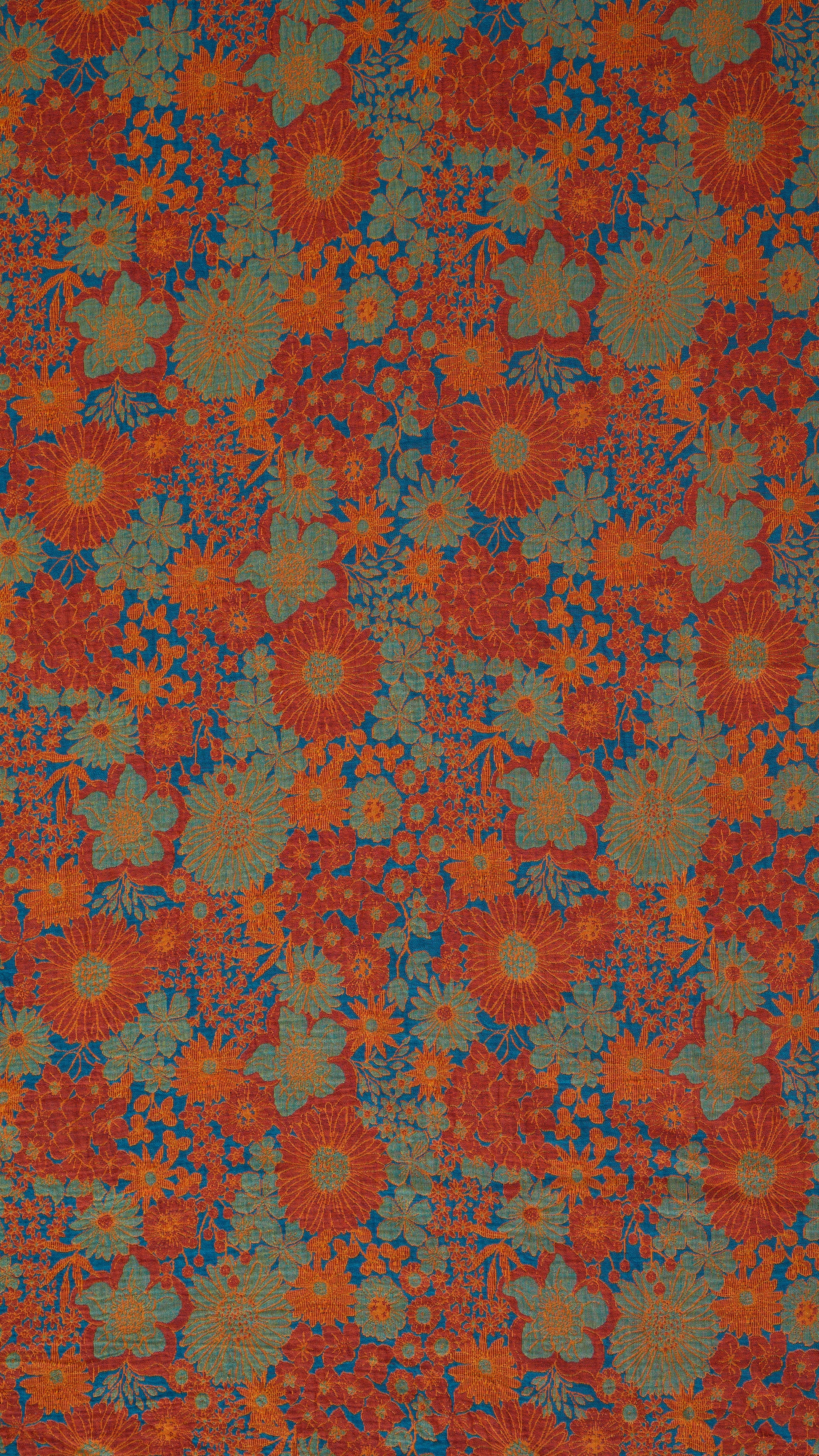 Bettwäsche-Set aus Baumwollgaze mit Retro-Blumenmuster - image 9