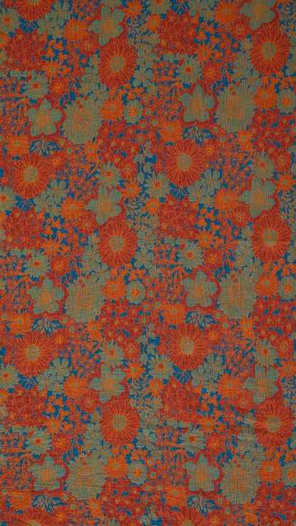 Bettwäsche-Set aus Baumwollgaze mit Retro-Blumenmuster - image 9