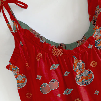 Pyjama-Set aus Baumwolle mit Kürbismuster - image 1
